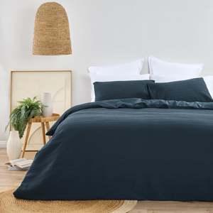 Duvet Covers: Design Plus August Cotton Waffle Duvet Cover Set