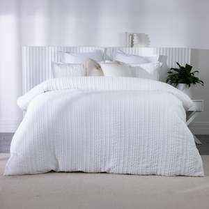 Duvet Covers: Home Co. Carli Textured Duvet Cover Set