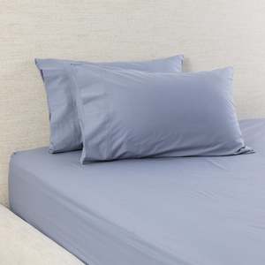 Pillowcases: Gracious Living Eva 100% Cotton Fitted Sheet & Pillowcase/s