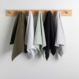 Towels: Cove Wallis Waffle Tea Towel 5 Pack