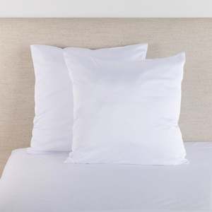 Hometones Satin Euro Pillowcase Pair White