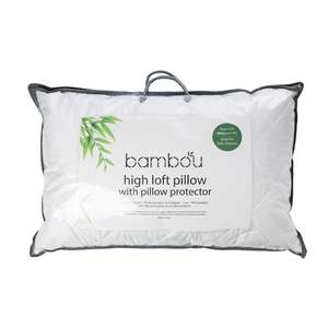Bambou High Loft Pillow with Pillow Protector 800g