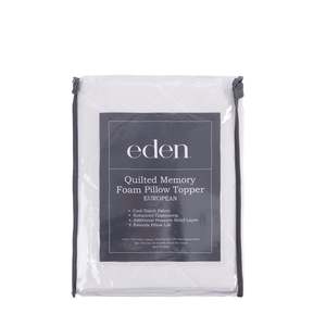 Eden Quilted Memory Foam Pillow Topper European