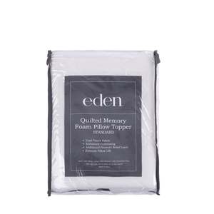 Eden Quilted Memory Foam Pillow Topper Standard