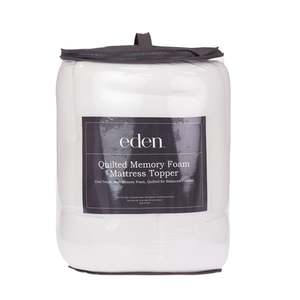 Bedroom: Eden Quilted Memory Foam Mattress Topper