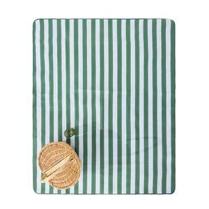 Outsidings Madi Green Stripe Fleece Picnic Mat