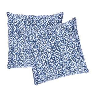 Design Republique Luca Two Pack Blue Cushions
