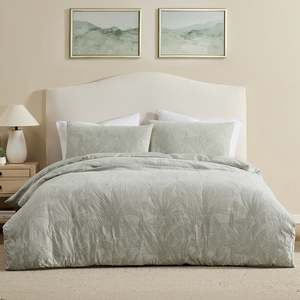 Duvet Covers: Cove Shanti Cotton Jacquard Duvet Cover Set