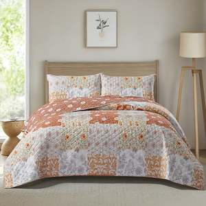 Home Co. Clay Patchwork Coverlet Set
