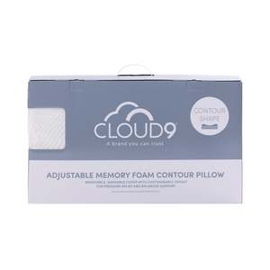 Cloud 9 Adjustable Memory Foam Contour Pillow