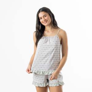 Marlo Contrast Frill PJ Set
