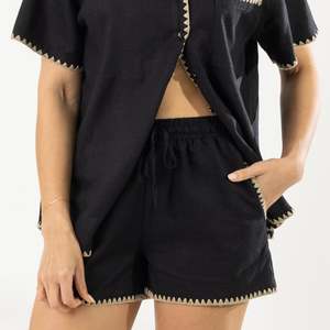 Loungewear: Cove Breeze Stitch Short Black