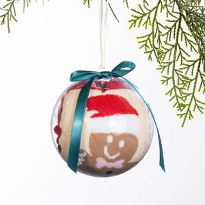Slippers Bedsocks: Christmas Wishes Gingerbread Sock Bauble 2 Pack Set