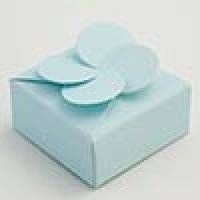 Products: Petal top favour box - Pale Blue