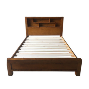 Beds & Bed Frames: Wales Bed Frame with Bookcase