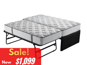 Bedroom Furniture Beds n Lounge Direct Wholesale Direct Auckland: Trundle Bed with Pocket Spring King Single and Single Mattresses