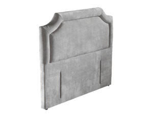 Headboards: Adelaide Upholstered Headboard Light Grey Black
