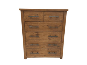 Pinegate 6 Drawer Tallboy