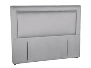 Headboards: Perth Upholstered Headboard Charcoal Steel