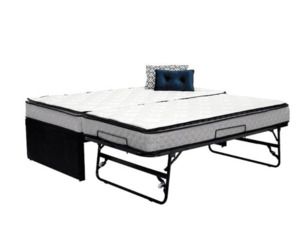 Pop up Trundle Bed with Bonnell King Single and Single Mattresses