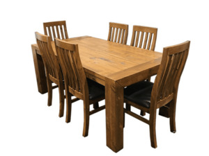 Lounge and Living: Pinegate 7 Piece Dining Suite