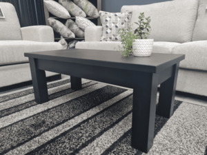 Lounge and Living: Pinehurst Wooden Coffee Table Black or Honey