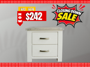 Bedroom Furniture: Norway 2 Drawer Bedside