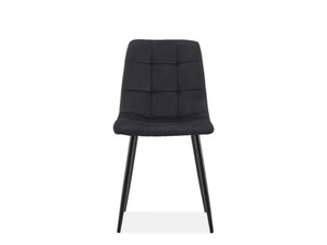 Living Room Furniture: Chicago Chair Grey & Black