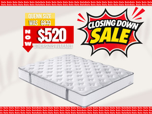Super Value Mattresses: Chelsea 6 Turn Pocket Spring Mattress SG KS Double Queen King