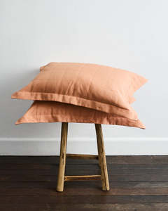 Terracotta Quilted Pillowcases (Set of Two)