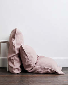 Christmas Wild: Lavender 100% French Flax Linen Pillowcases (Set of Two)