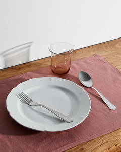 Tableware: Pink Clay 100% French Flax Linen Placemats (Set of Four)