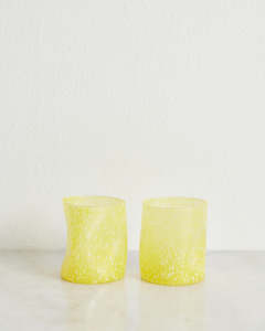 Bitossi Home: Bitossi Home Tumbler in Yellow (Set of Two)