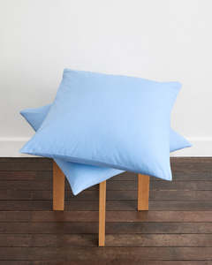 Under 100: Sky Organic Cotton European Pillowcases (Set of Two)