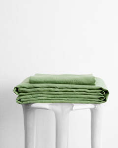 Creative Sanctuary: Pistachio 100% French Flax Linen Sheet Set