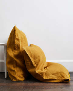 Brooke Blurton Edit: Turmeric 100% French Flax Linen Pillowcases (Set of Two)