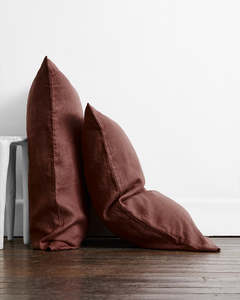 Bestsellers: Cacao 100% French Flax Linen Pillowcases (Set of Two)