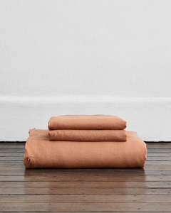 Hazelnut 100% French Flax Linen Duvet Cover Set