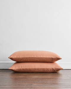 Hazelnut 100 French Flax Linen Bedding: Hazelnut 100% French Flax Linen King Pillowcases (Set of Two)