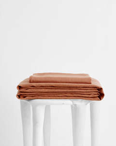 Hazelnut 100 French Flax Linen Bedding: Hazelnut 100% French Flax Linen Sheet Set