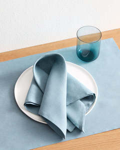 Tableware: Lagoon 100% French Flax Linen Napkins (Set of Four)