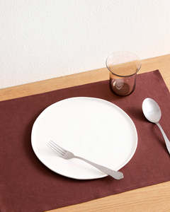 Tableware: Cacao 100% French Flax Linen Placemats (Set of Four)