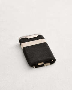 New: Oatmeal & Charcoal Two-Toned 100% Cotton Terry Hand Towel