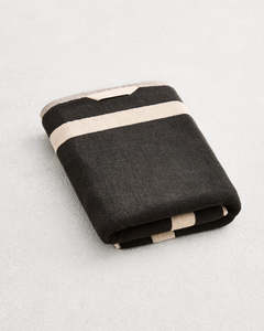 Oatmeal & Charcoal Two-Toned 100% Cotton Terry Bath Towel