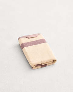 Lavender & Crème Two-Toned 100% Cotton Terry Hand Towel