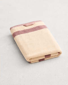 Lavender & Crème Two-Toned 100% Cotton Terry Bath Towel