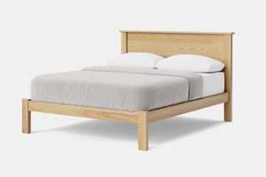 Products: Ivydale Panel Slat Bed in American Ash - Bedworld