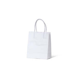 White Kraft Carry Bags: White Kraft Runt
