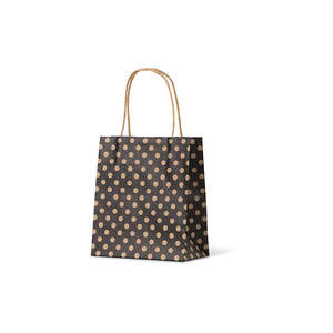 Black Spot Kraft Toddler Paper Bag