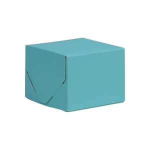 Two Piece Gift Boxes: 2 Piece Gift Box Aqua Marine 102x102x76mm